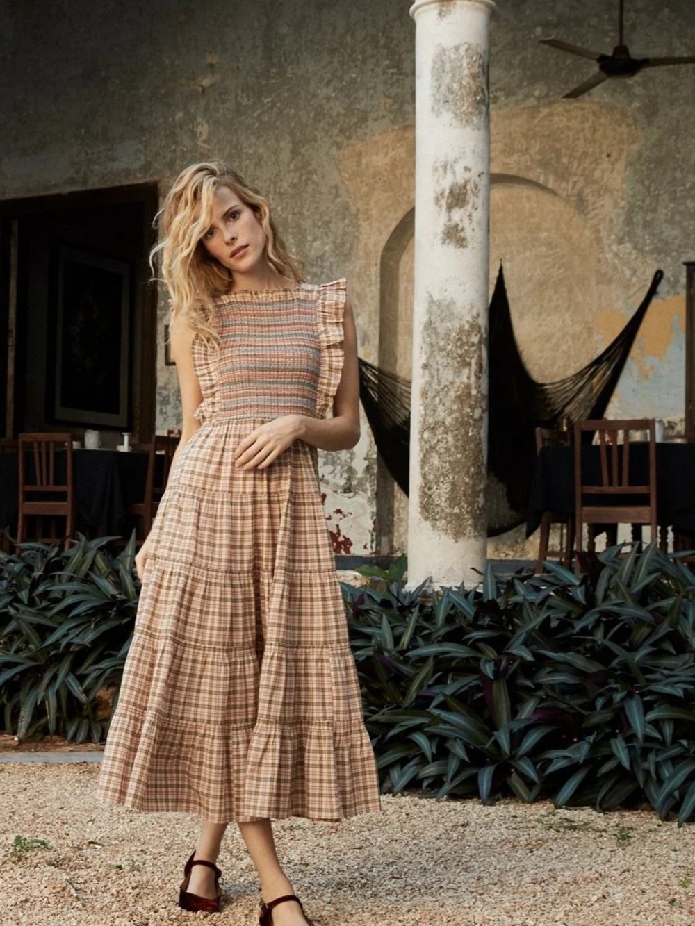 Doen Arbor dress in Austen plaid